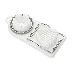 1pc Household Multifunctional Egg Cutter; Egg Slicer For Hard Boiled Eggs; 2 In 1 Egg Chopper/Divider/Dicer/Cutter; Kitchen Gadgets; 7.76*3.46in/