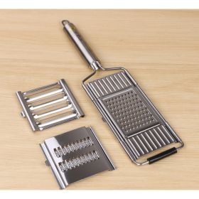 Stainless Steel Grater, Vegetable And Fruit Slicer, Peeler (Option: Stainless Steel)